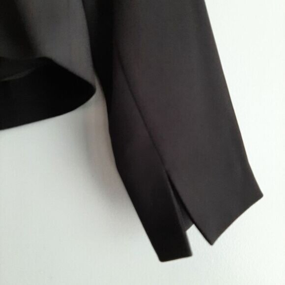 DIANE VON FURSTENBERG Jennie Blazer Jacket Four-Season Stretch Black Sz 2 - Picture 12 of 16